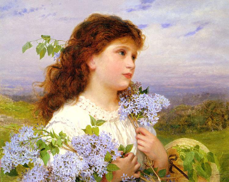 Sophie Gengembre Anderson The Time Of The Lilacs Germany oil painting art